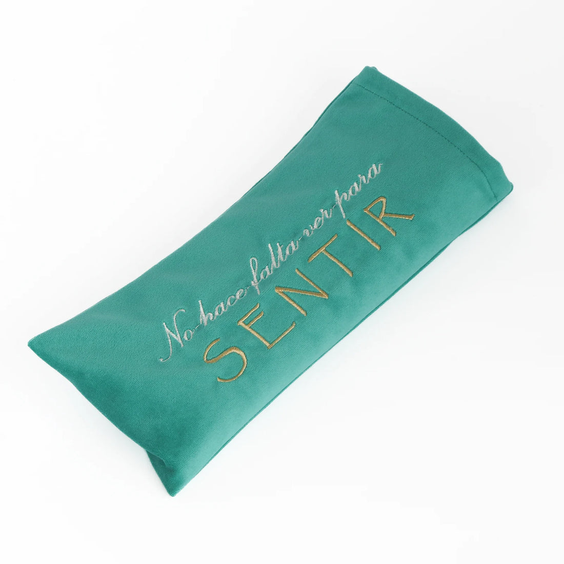 Meditar con Yogimi modelo tropic Green con Zafú y almohadilla.