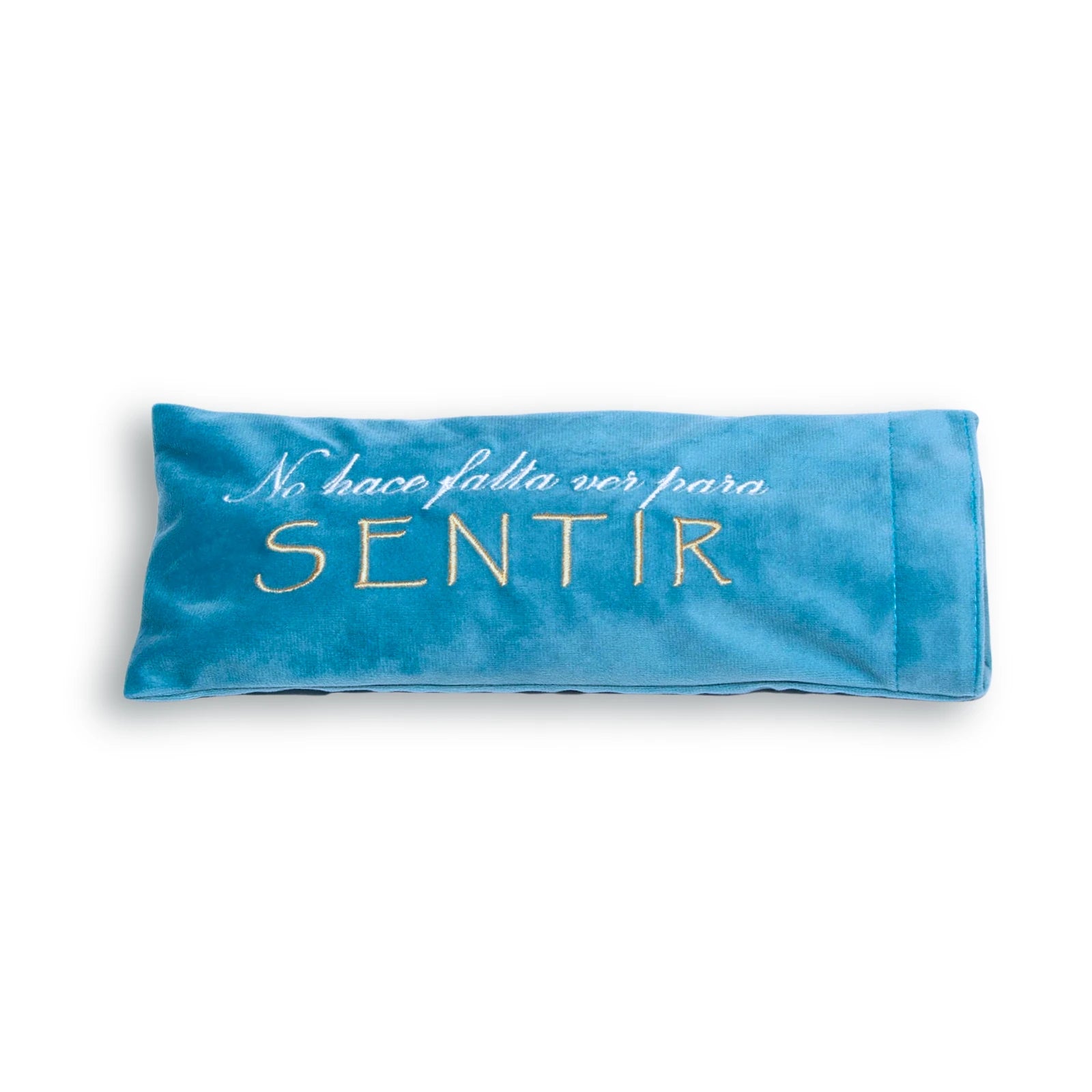 Almohadilla de ojos para meditación en postura savasana. Modelo River blue de Patry Montero Yogimi.