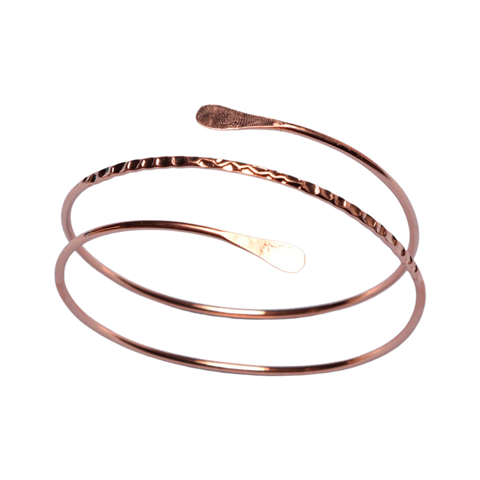 Brazalete de metal rosado para el verano de Yogimi by Patry Montero