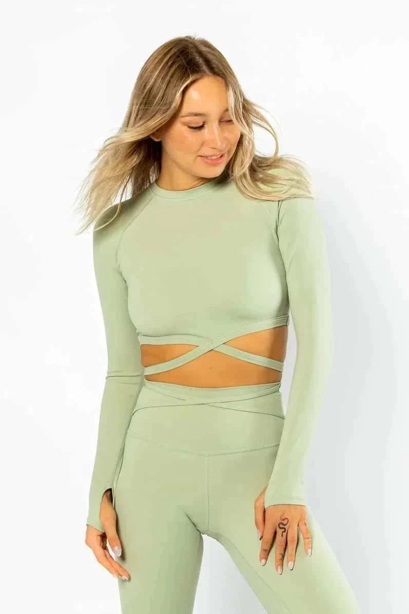 Crop Top TARAK Laurel Green