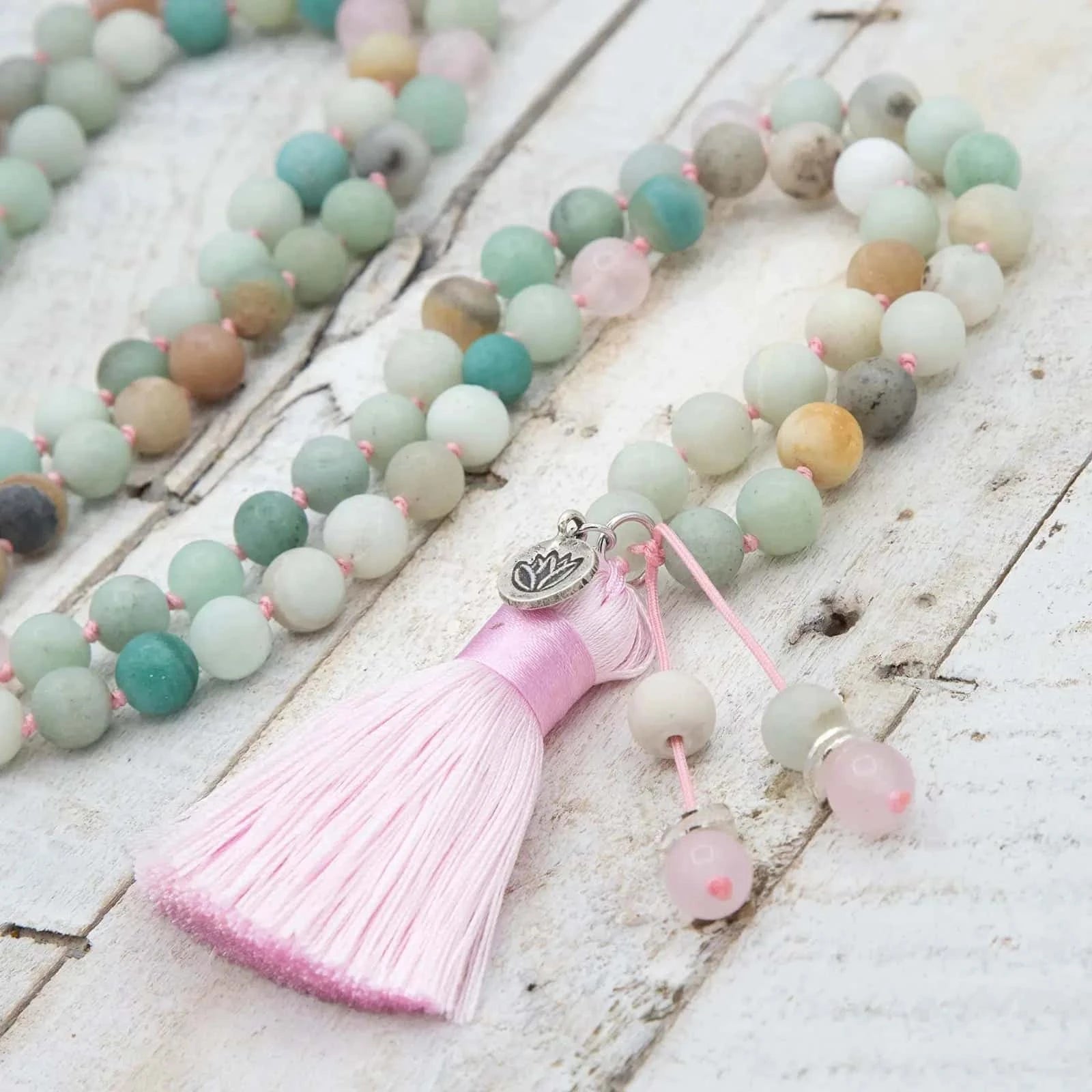 Comprar Japa Mala de meditación calmante para brindar confianza con Japa Mala Cree en ti de Yogimi.