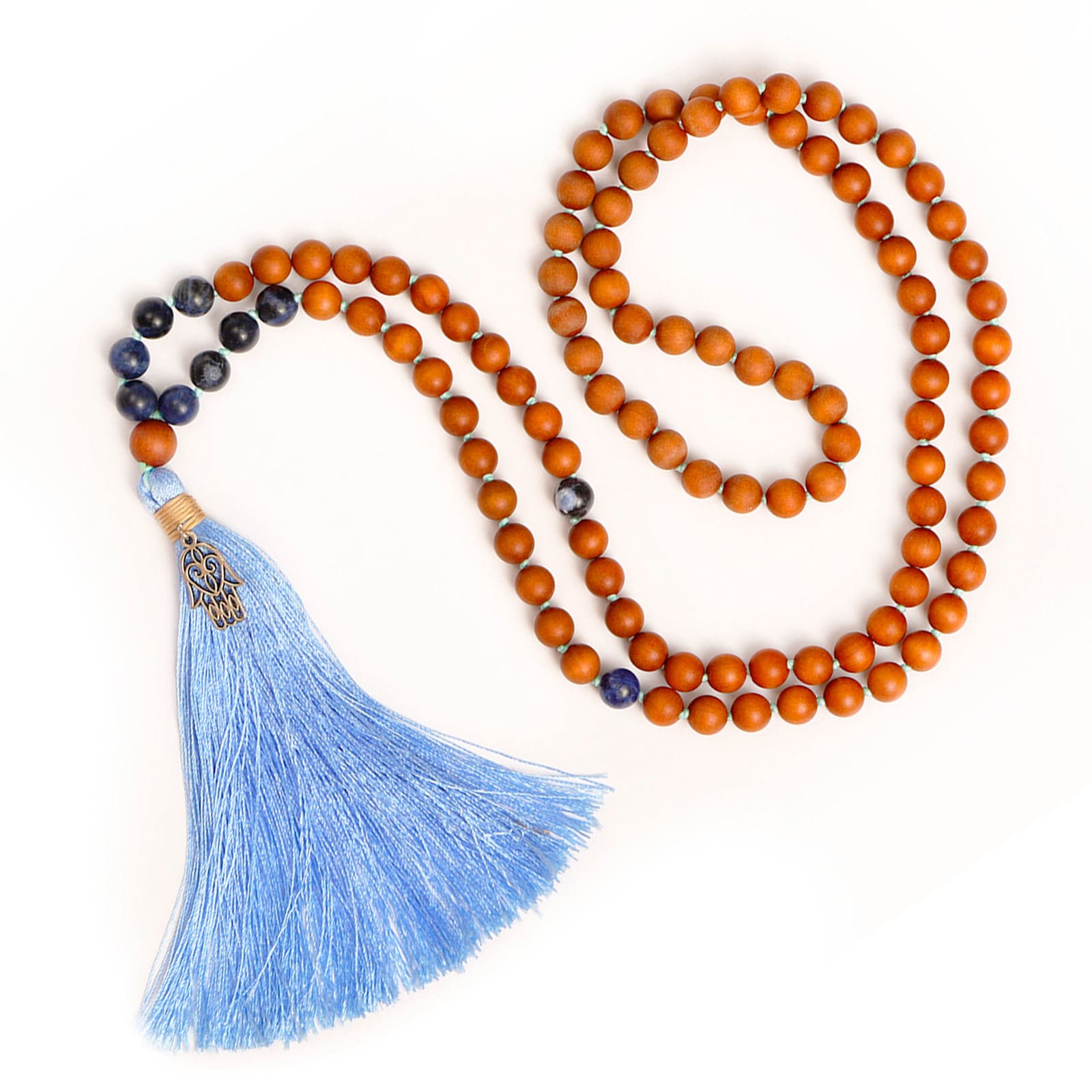 Japa Mala de soladita y sándalo de Yogimi.