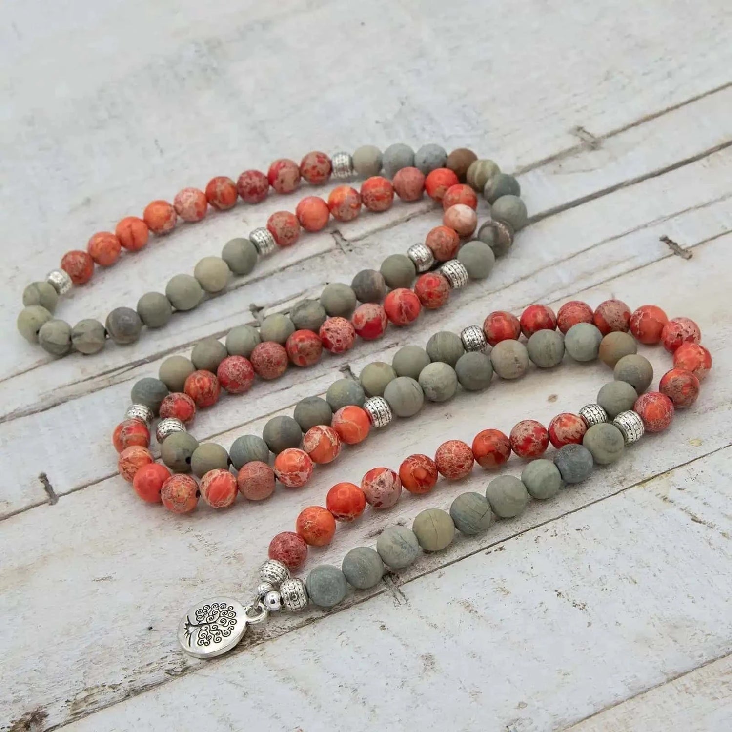 Comprar Mala elástico de meditación con poder desintoxicante, elimina pensamientos negativos con Japa Mala elástico Vitalidad de Yogimi.
