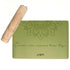 Pad, mini esterilla antideslizante en color verde con mandala de Yogimi.