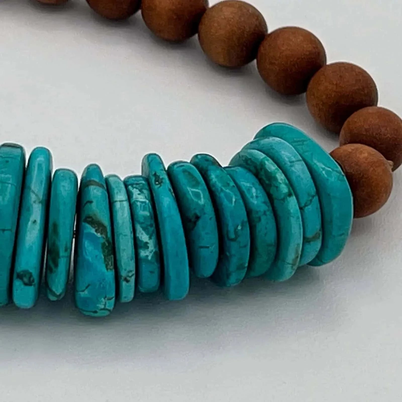 PULSERA INTUICIÓN turquesa y sándalo