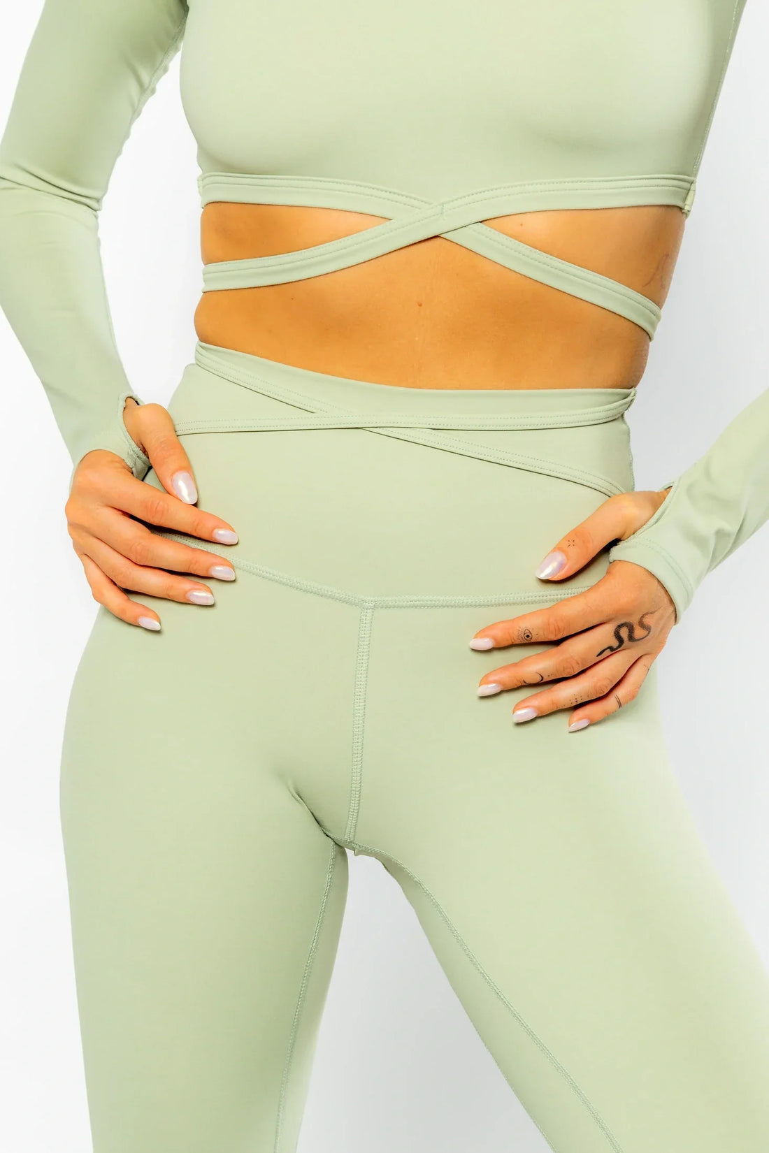 Crop Top TARAK Laurel Green