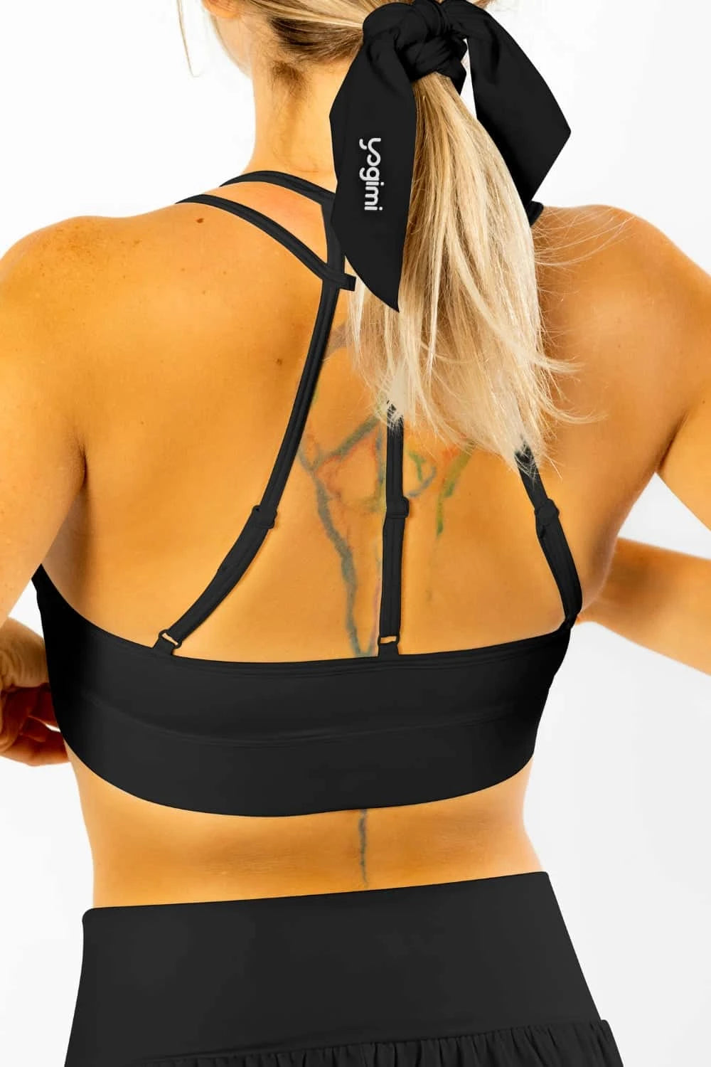 STHIRA Real Black Scrunchie