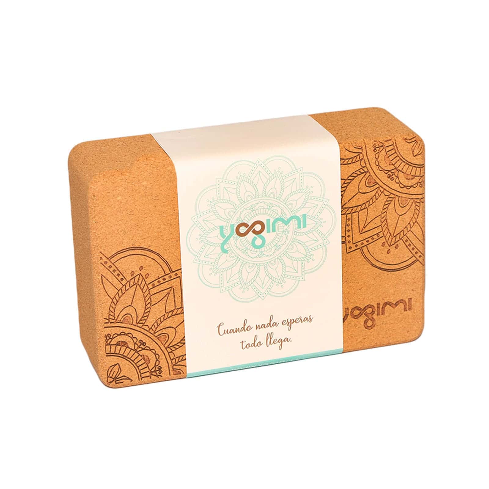Bloque de corcho para la práctica de Yoga de Yogimi.