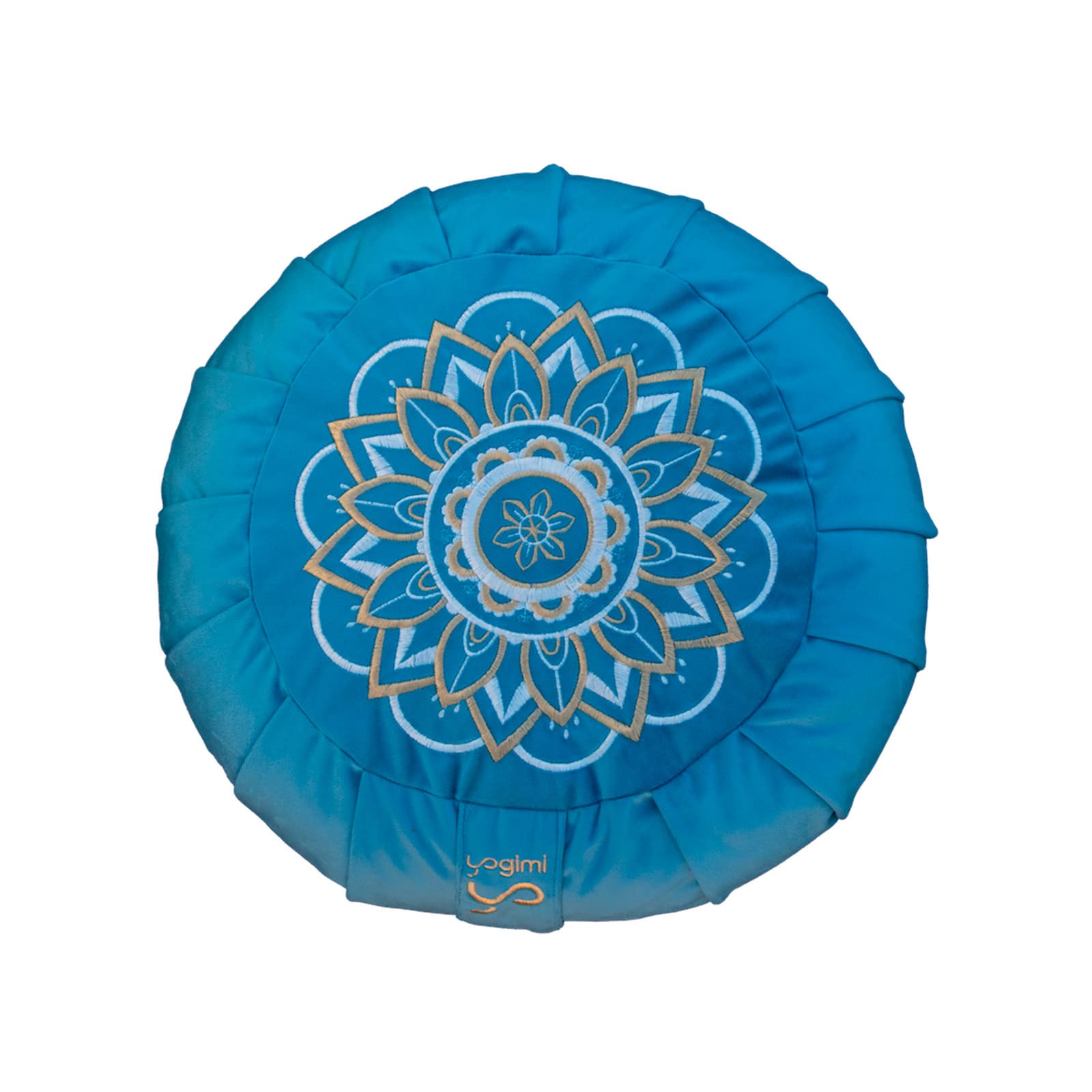 Cojín de yoga y meditación color azul de yogimi.