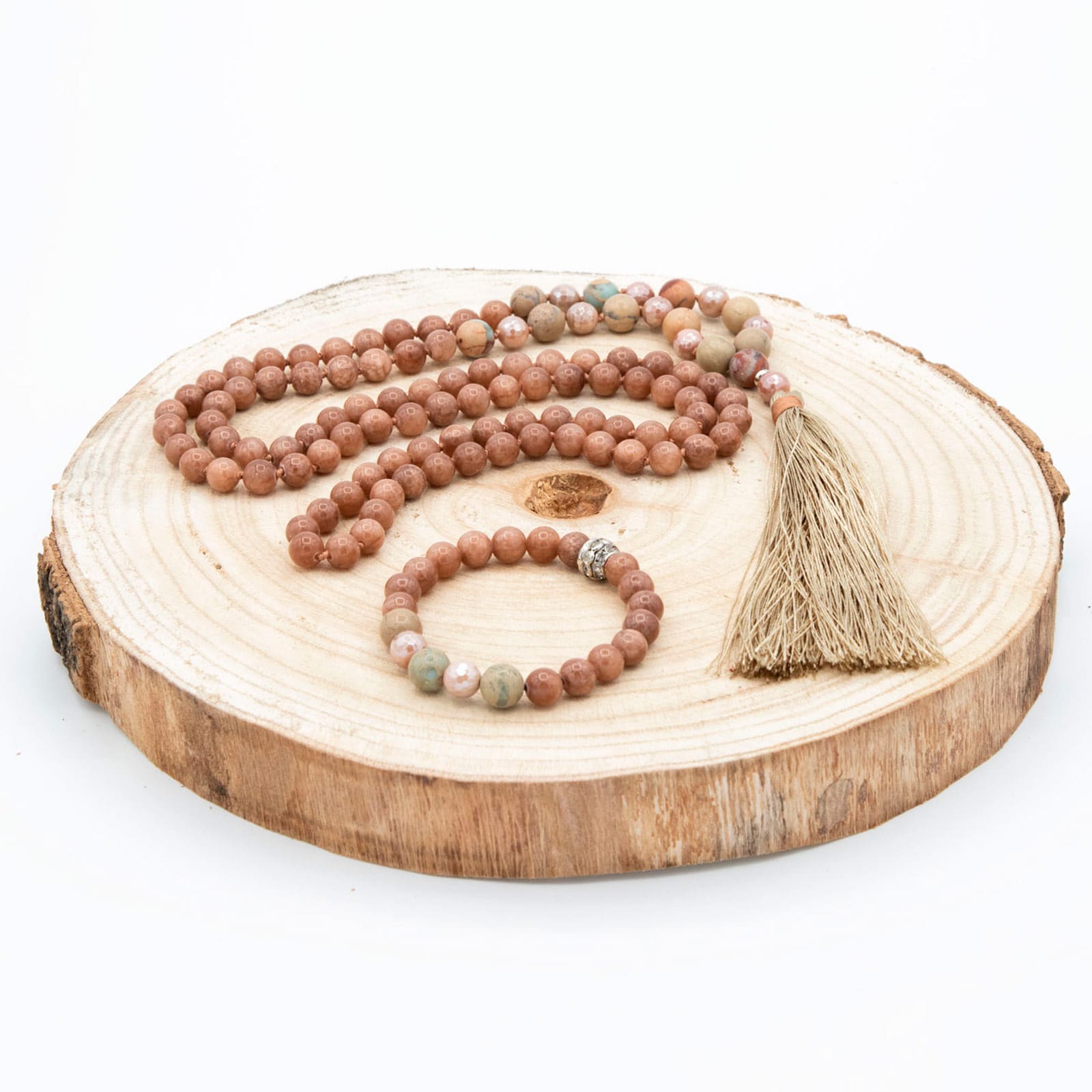 Comprar Japa Mala con pulsera de Patry Montero de Yogimi. Conjunto Instinto.