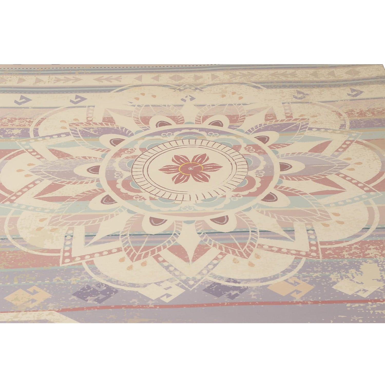 Compra tu Esterilla supergrip para la práctica de yoga de máxima adherencia, diseño de Patry Montero de Yogimi. Modelo Mandala Soul Rosa.