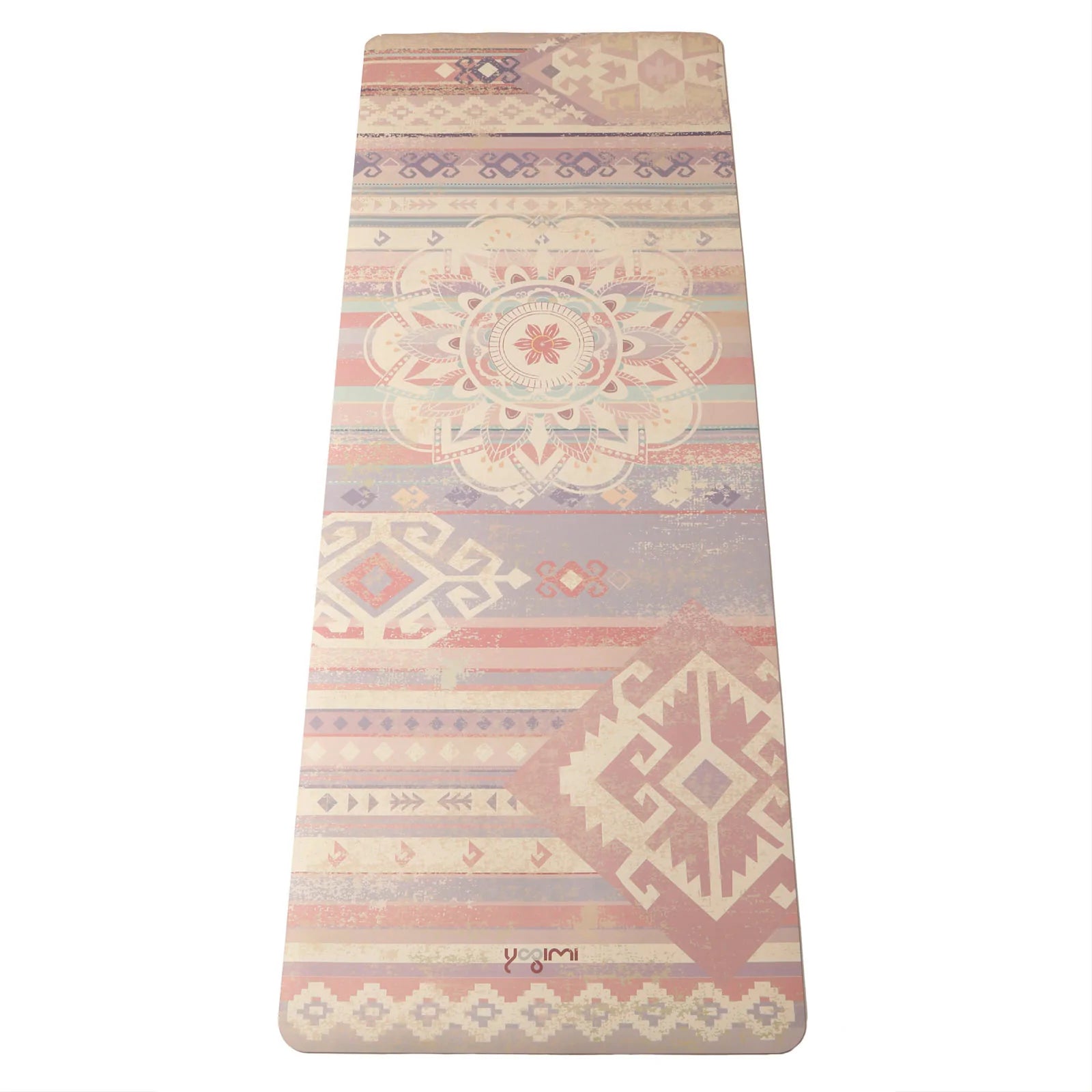 Esterilla de yoga supergrip diseño exclusivo de Patry Montero con Mandala en color rosa.
