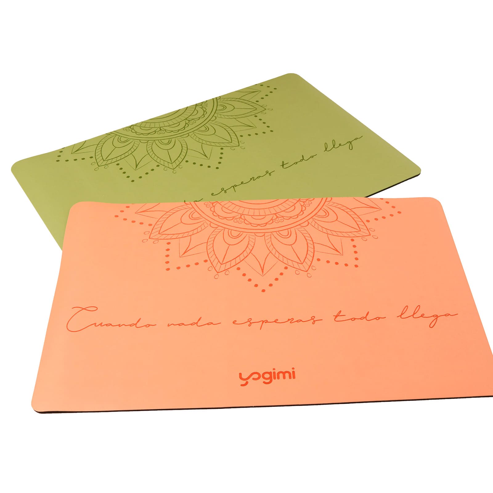 Compra mini-esterilla de yoga, pad, en color coral. Refuerzo antideslizante.