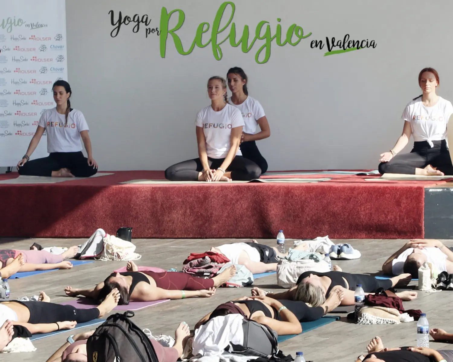 Yoga por refugio: Primer evento presencial solidario