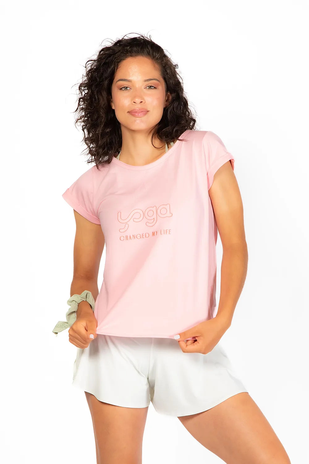 ropa yoga rosa