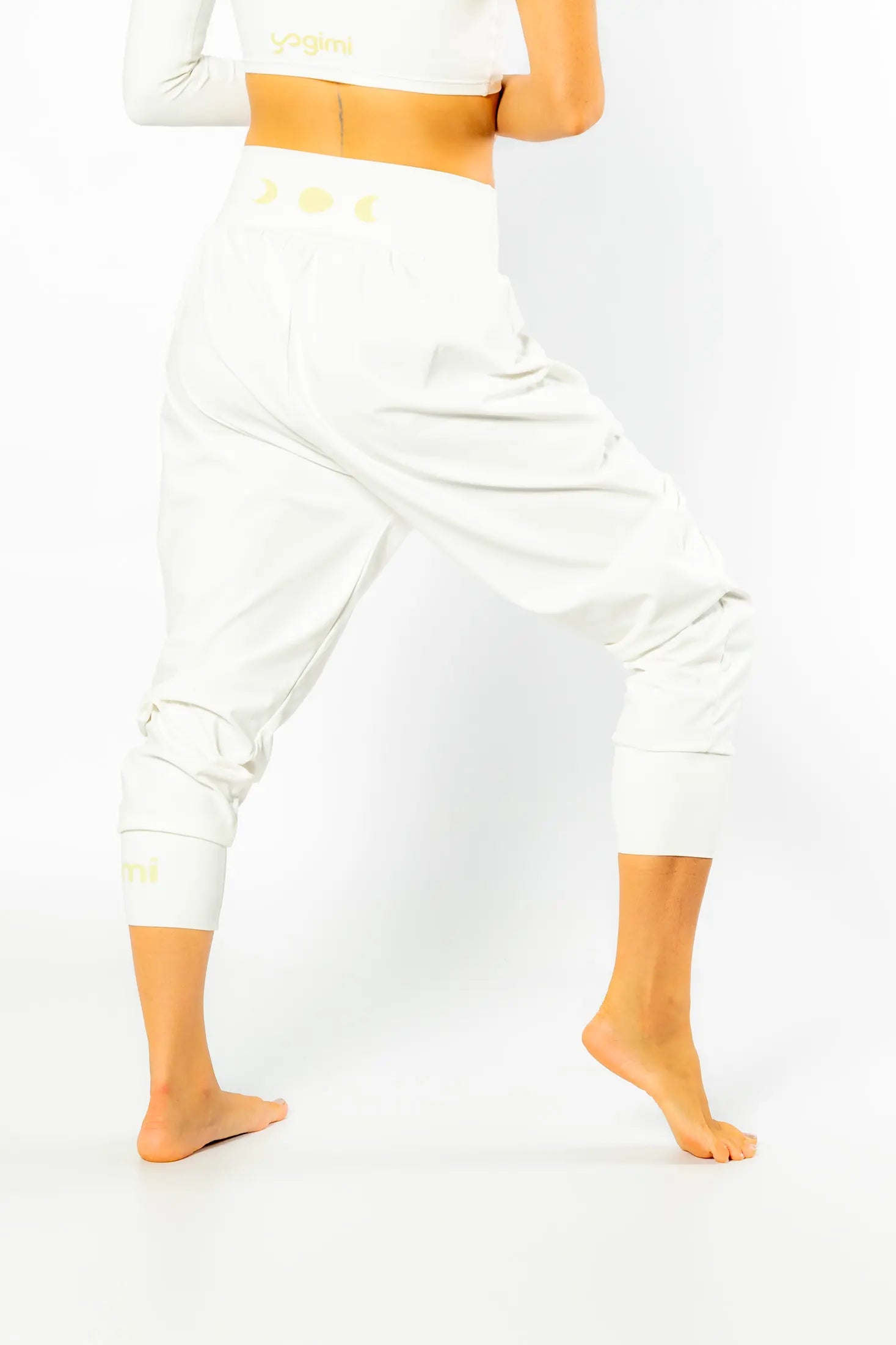 Mejores Pantalones Anchos Yoga Mujer en rosa】Yogimi