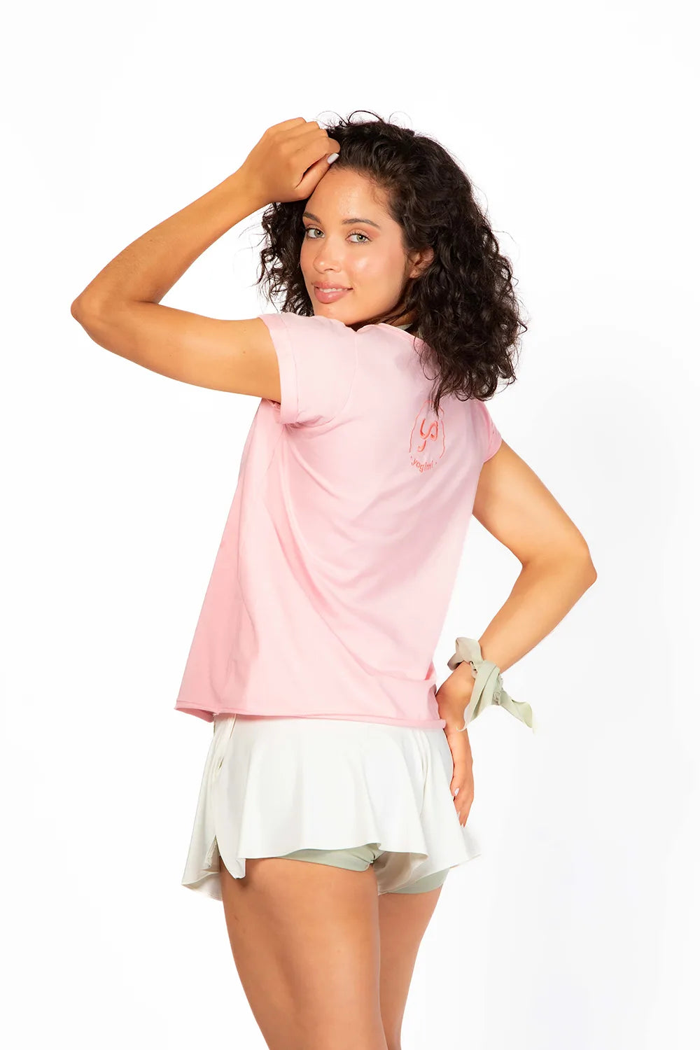 Camiseta en color rosa de Yogimi. Un básico ideal para combinar con cualquier prenda. Tshirt Yoga Changed Rose Shadow de Yogimi