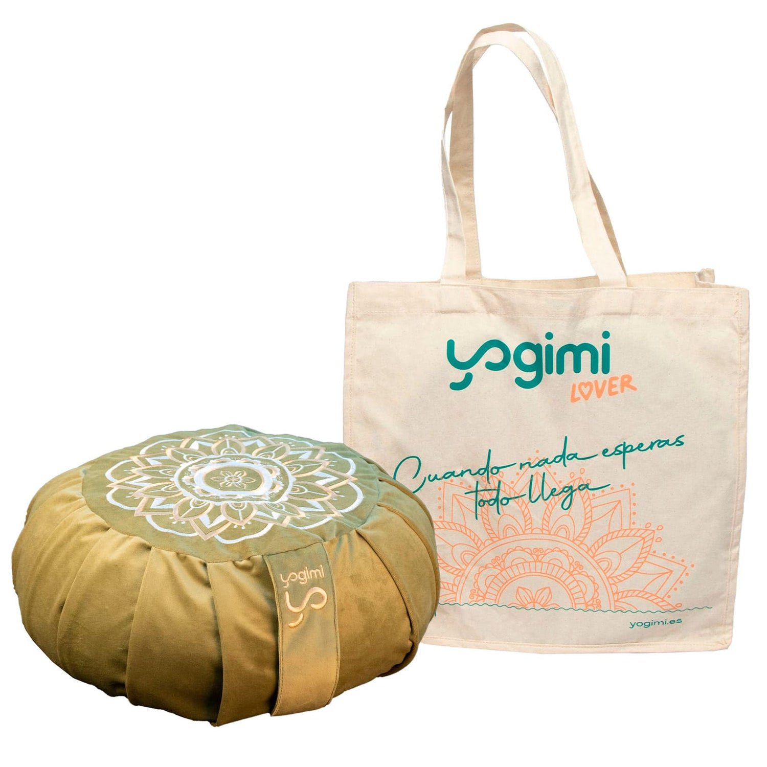 Compra pack de zafú y almohadilla de meditación modelo Green Olive 